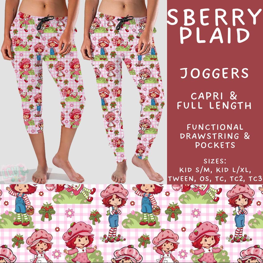 Batch #544 - Cool Characters 16 - Closes 6/17 - ETA mid August - SBerry Plaid Full and Capri Length Joggers