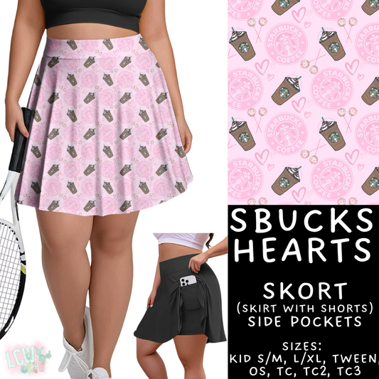 Batch #408 - Fun Run 14 - Closes 9/5 - ETA mid/late October - SBucks Hearts Skort