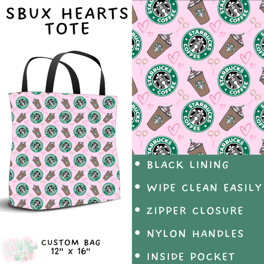 Batch #370 - Fun Run 12 - Closes 7/8 - ETA early Sept - SBux Hearts Tote