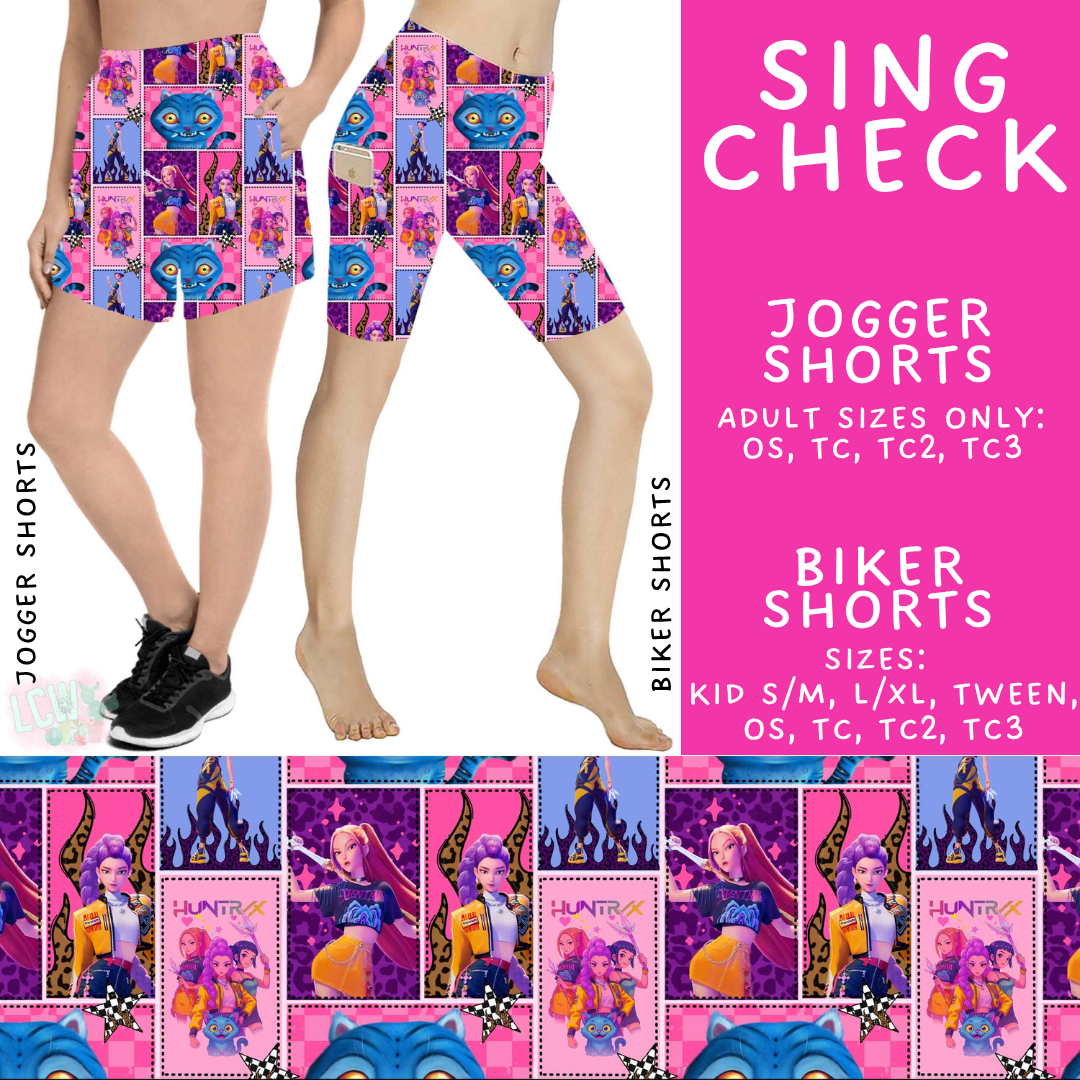Batch #550 - Fun Run 24 - Closes 7/1 - ETA early Sept - Sing Check Biker & Jogger Shorts