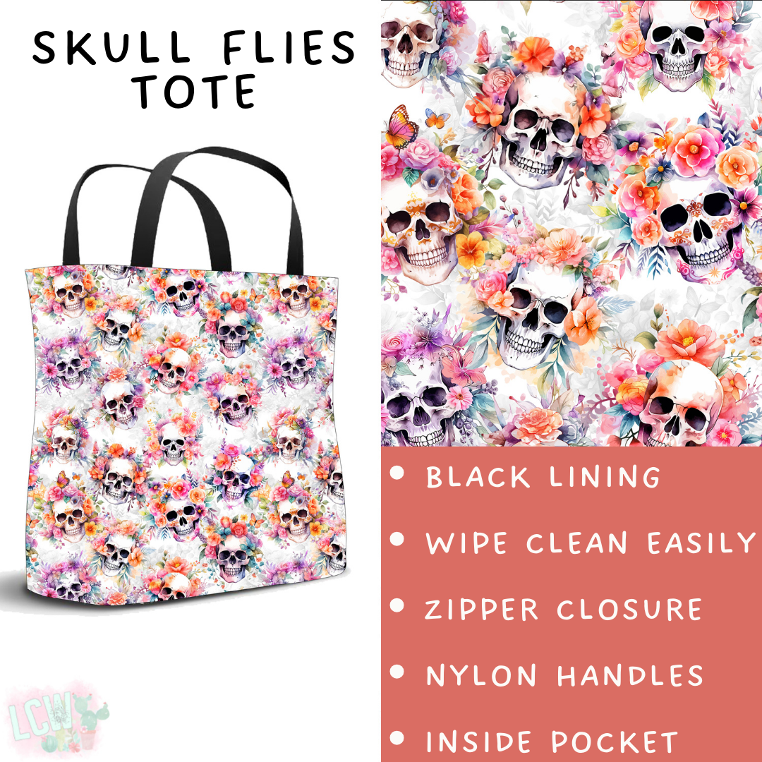 Batch #461 - October Request Run - Closes 12/9 - ETA late Jan - Skull Flies Tote