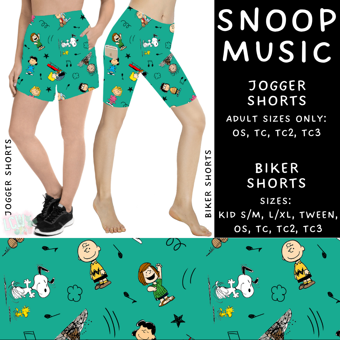 Batch #370 - Fun Run 12 - Closes 7/8 - ETA early Sept - Snoop Music Biker & Jogger Shorts