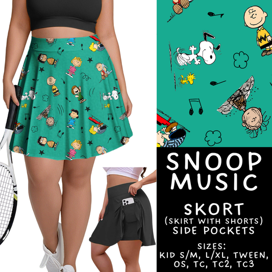 Batch #370 - Fun Run 12 - Closes 7/8 - ETA early Sept - Snoop Music Skort