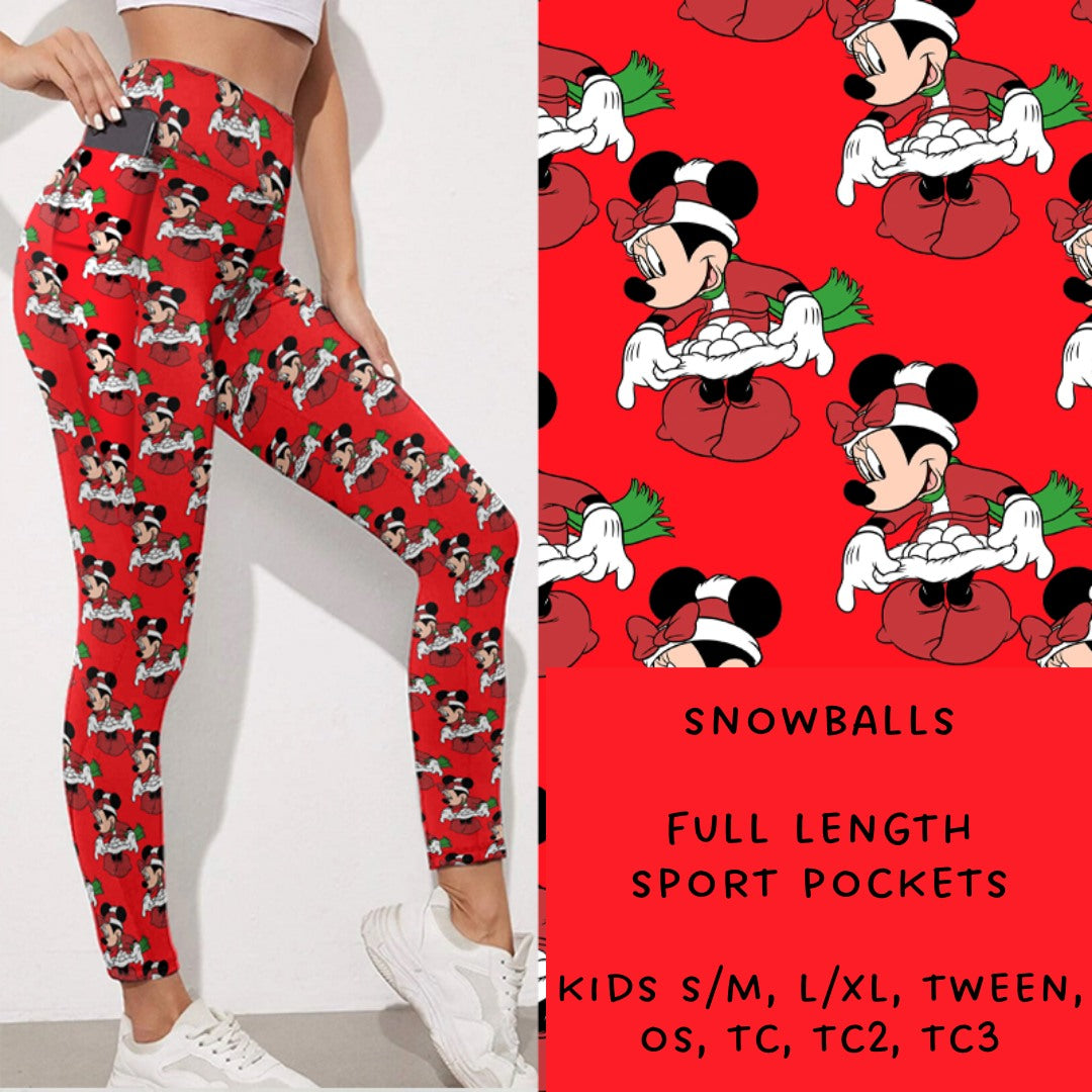 Ready To Ship - Snowballs Leggings