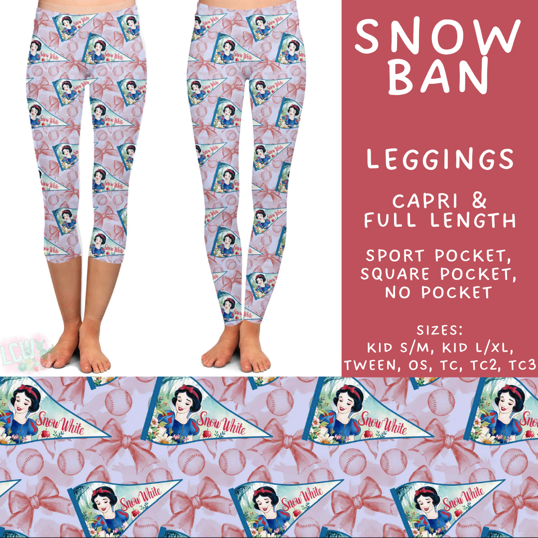 Batch #542 - Pennant Banner Collection - Closes 6/12 - ETA mid August - Snow Ban Full and Capri Length Leggings