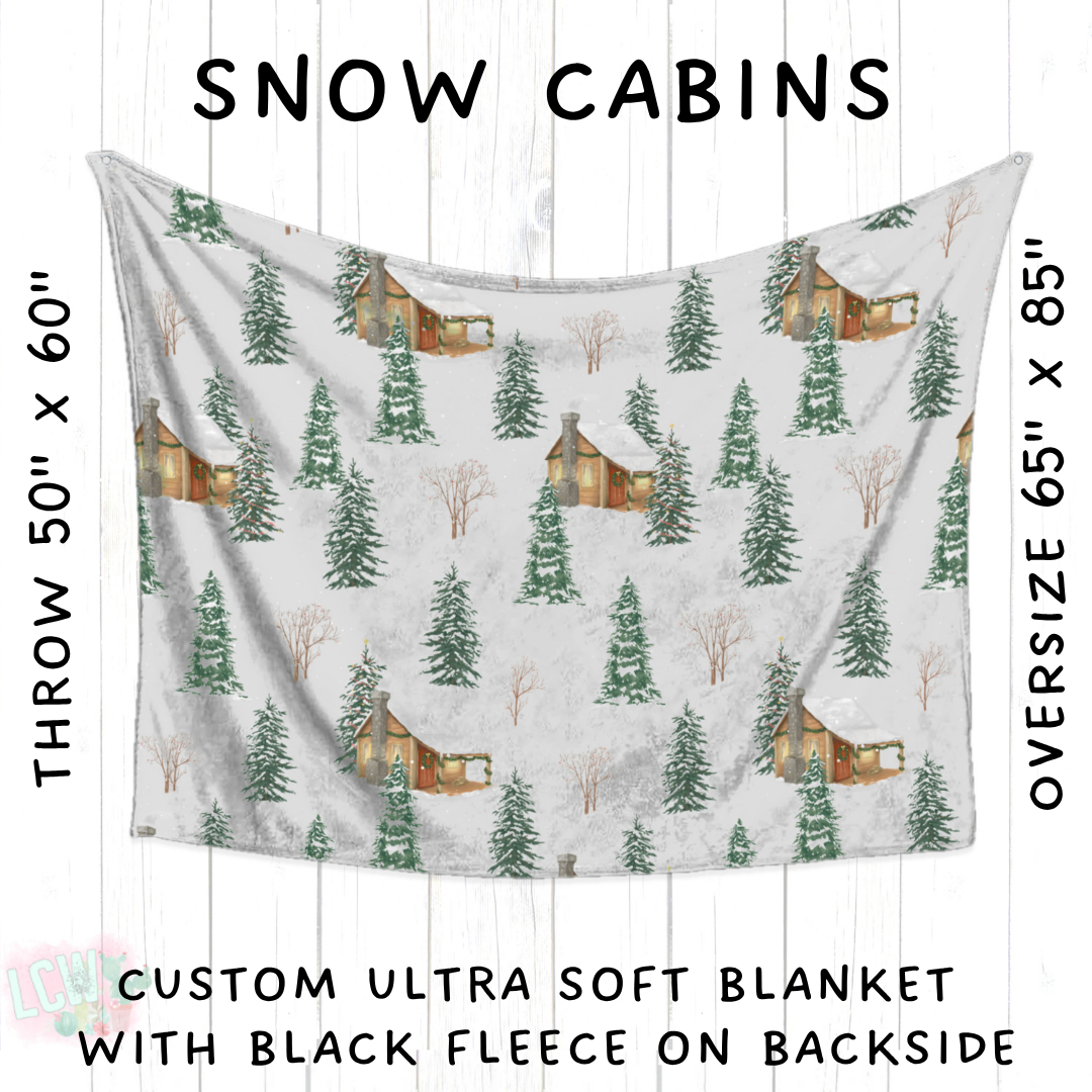 Batch #433 - Winter Cabin - Closes 10/20 - ETA early Dec - Snow Cabins Blanket