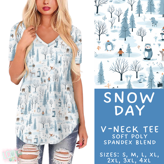 Batch #435 - Winter Wonderland 3 - Closes 10/23 - ETA early/mid Dec - Snow Day V-Neck Tee