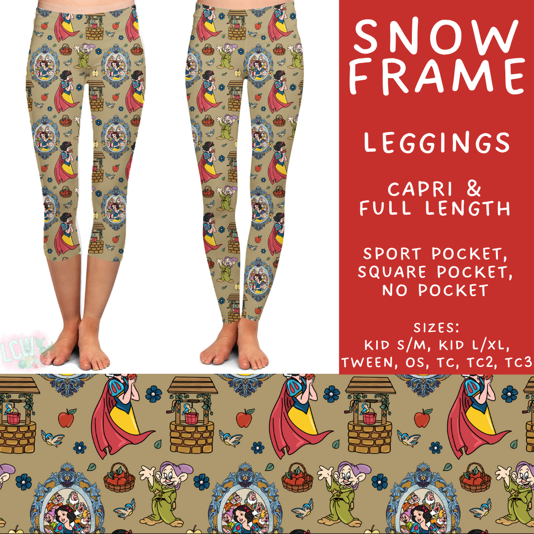 Batch #536 - Frames Collection - Closes 5/29 - ETA late July - Snow Frame Full and Capri Length Leggings