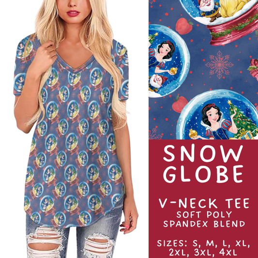 Batch #432 - Winter Globes - Closes 10/17 - ETA early December - Snow Globe V-Neck Tee