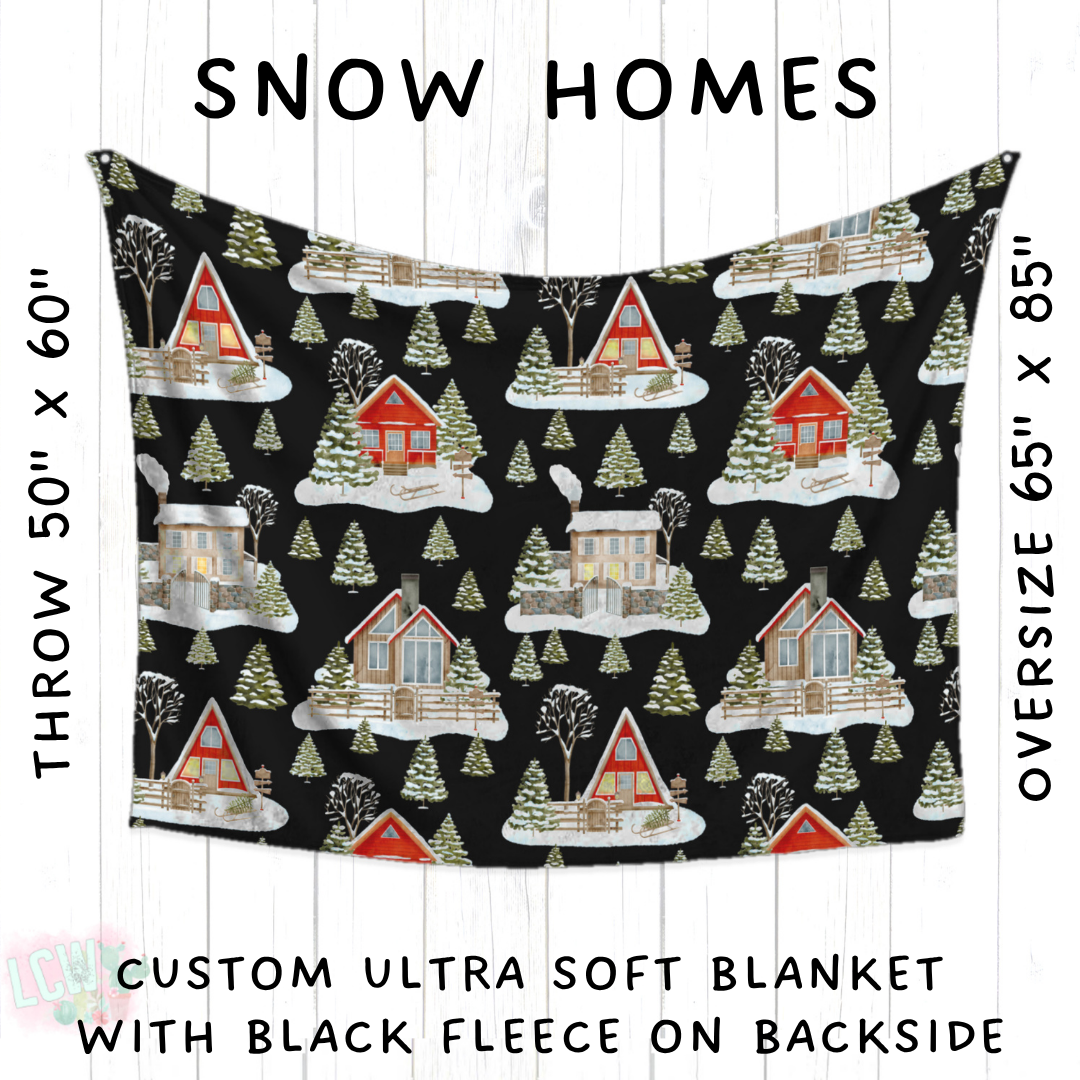 Batch #433 - Winter Cabin - Closes 10/20 - ETA early Dec - Snow Homes Blanket