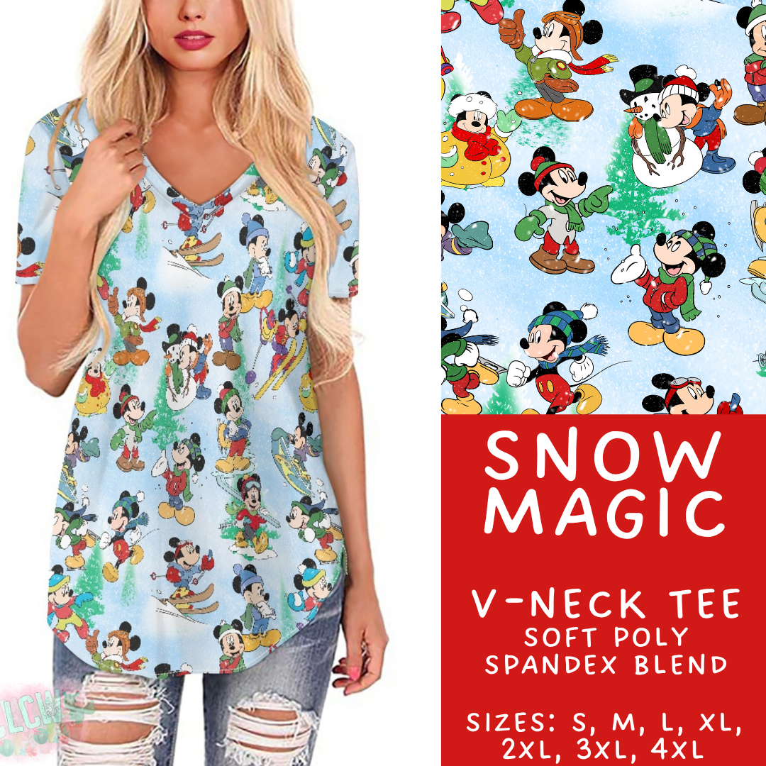 Batch #434 - Magical Christmas - Closes 10/22 - ETA early Dec - Snow Magic V-Neck Tee