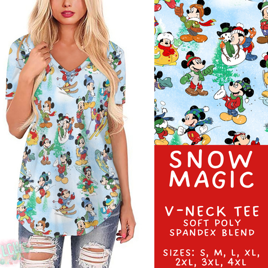 Batch #434 - Magical Christmas - Closes 10/22 - ETA early Dec - Snow Magic V-Neck Tee