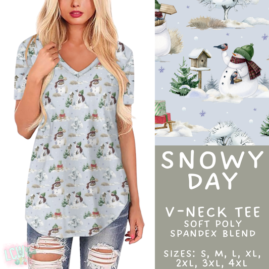 Batch #435 - Winter Wonderland 3 - Closes 10/23 - ETA early/mid Dec - Snowy Day V-Neck Tee