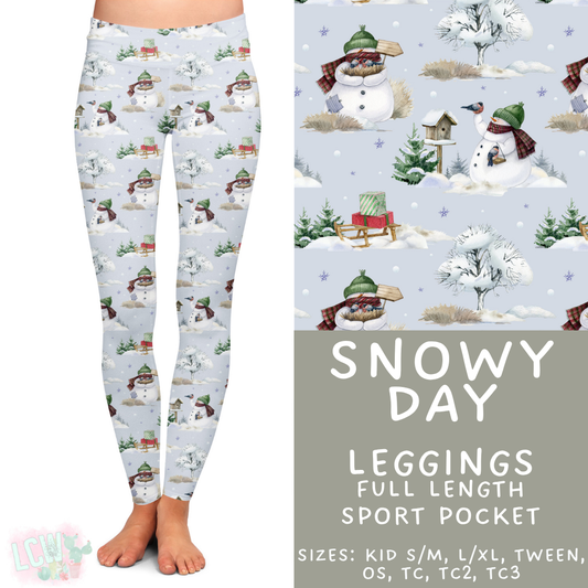 Batch #435 - Winter Wonderland 3 - Closes 10/23 - ETA early/mid Dec - Snowy Day Full Length Leggings
