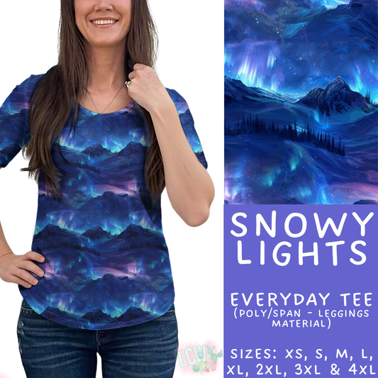 Batch #435 - Winter Wonderland 3 - Closes 10/23 - ETA early/mid Dec - Snowy Lights Everyday Tee