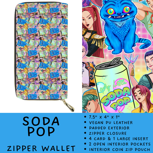 Batch #460 - Zip It Collection - Closes 12/5 - ETA late Jan - Soda Pop Zipper Wallet