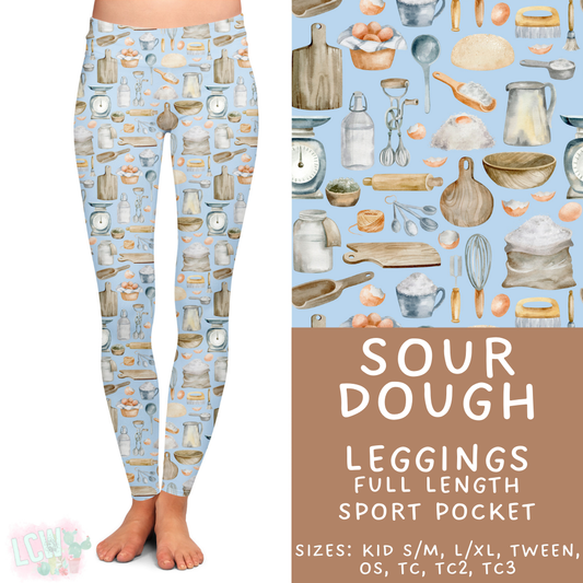 Ready to Ship Sour Dough Full Length Leggings - Sport Pocket TC2