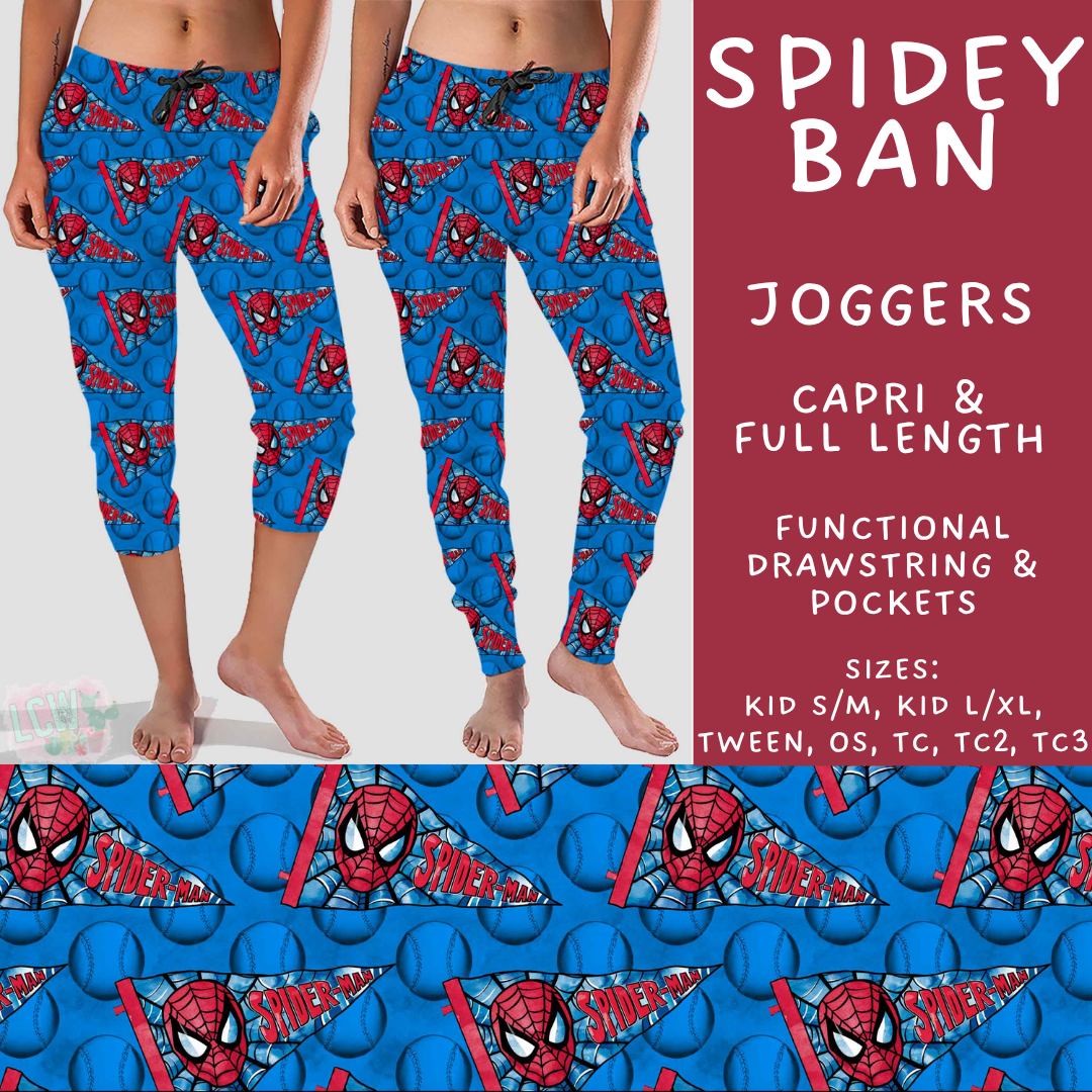 Batch #542 - Pennant Banner Collection - Closes 6/12 - ETA mid August - Spidey Ban Full and Capri Length Joggers