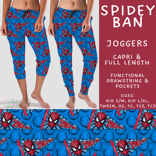 Batch #542 - Pennant Banner Collection - Closes 6/12 - ETA mid August - Spidey Ban Full and Capri Length Joggers
