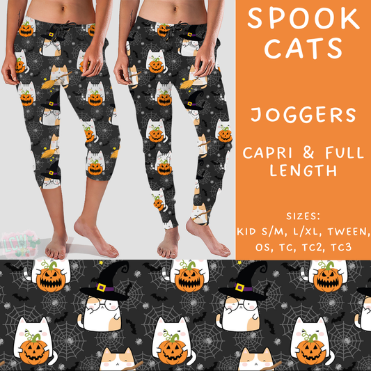Ready To Ship - Spook Cats Full Length Joggers - OS & TC
