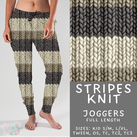 Batch #461 - October Request Run - Closes 12/9 - ETA late Jan - Stripes Knit Joggers
