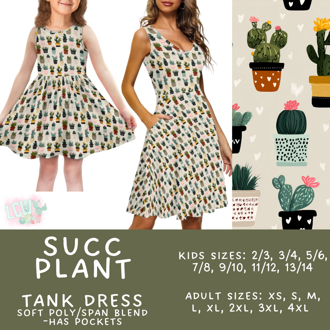 Batch #538 - Fun Run 23 - Closes 6/3 - ETA early August - Succ Plant Women's & Girl's Tank Dress