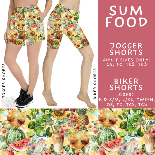 Batch #524 - Summer Fun 2 - Closes 5/1 - ETA early July - Sum Food Biker & Jogger Shorts