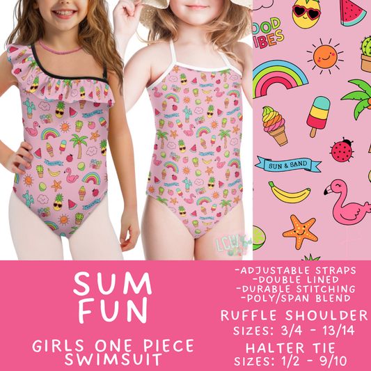 Batch #543 - Pool Party 2 - Closes 6/15 - ETA early/mid August - Sum Fun Girl's Swimsuit