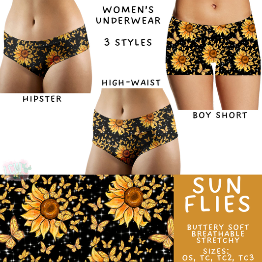 Ready to Ship Sun Flies Women's Underwear - TC Boy Short & TC2 High Waist