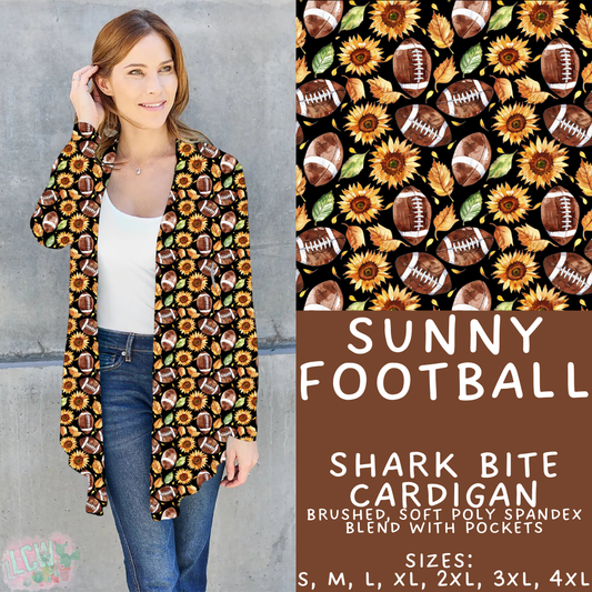 Batch #407 - Fall Fun 2 - Closes 9/4 - ETA mid/late October - Sunny Football Cardigan