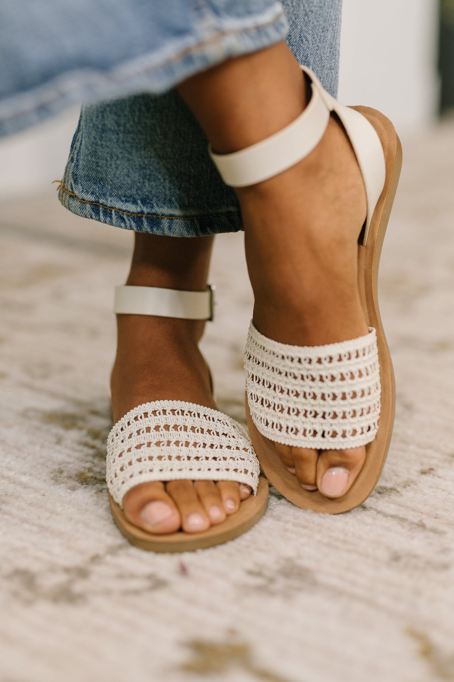 Sibley Sandal in Bone