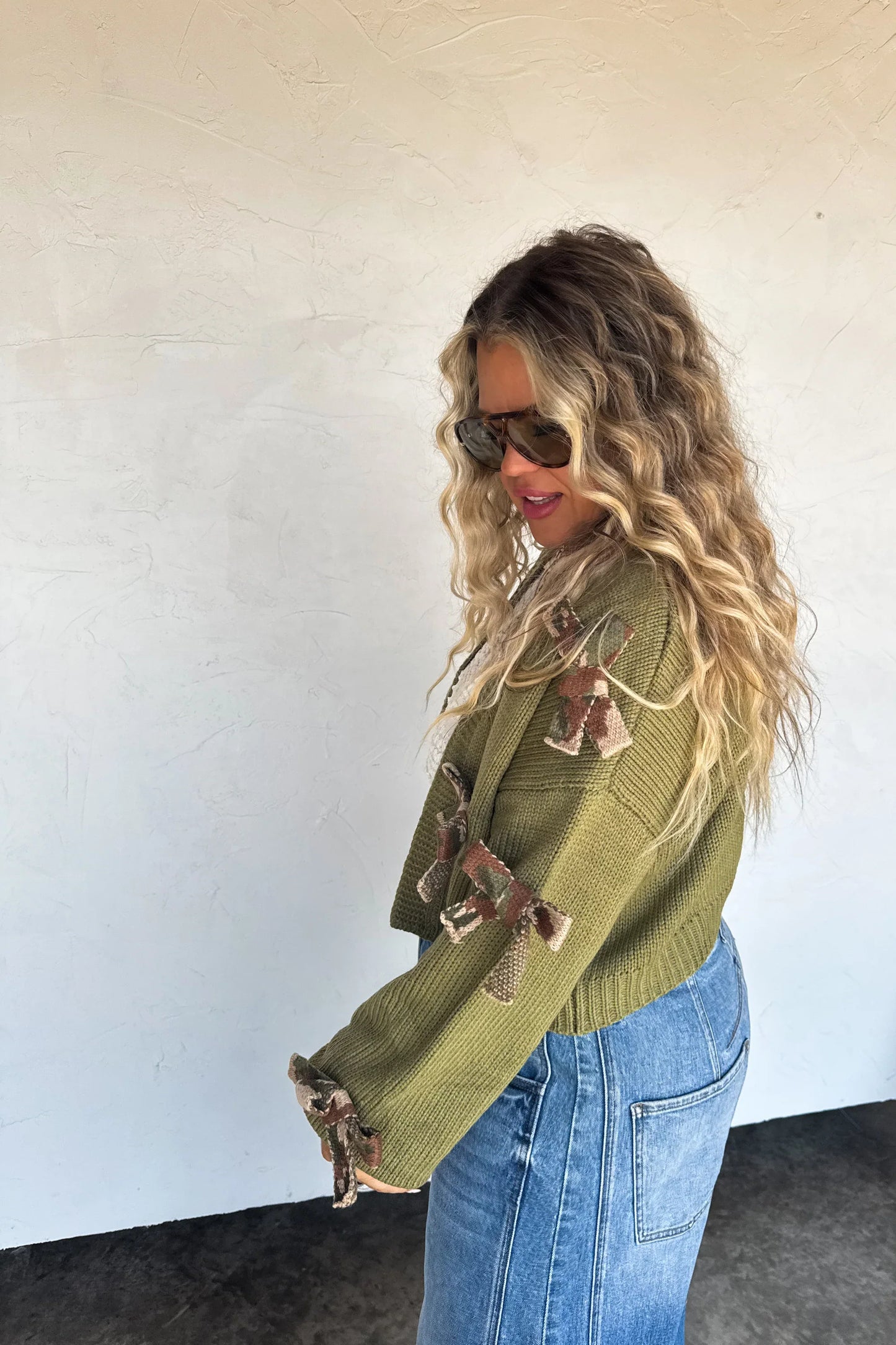 PREORDER: Sloane Bow Knit Cardigan