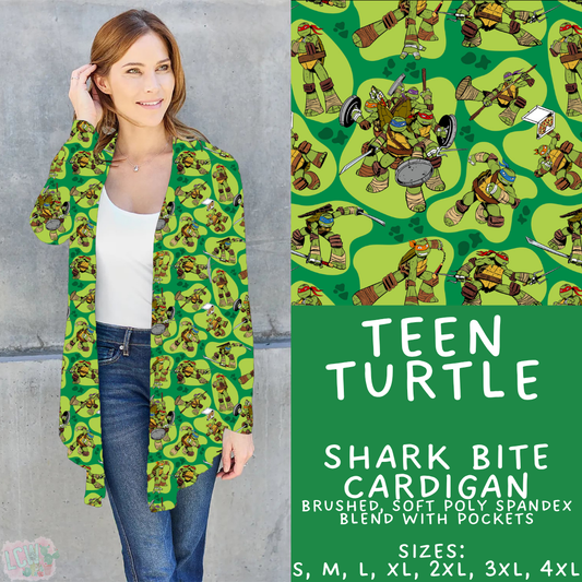Batch #454 - Cool Characters 10 - Closes 11/26 - ETA mid Jan - Teen Turtle Cardigan