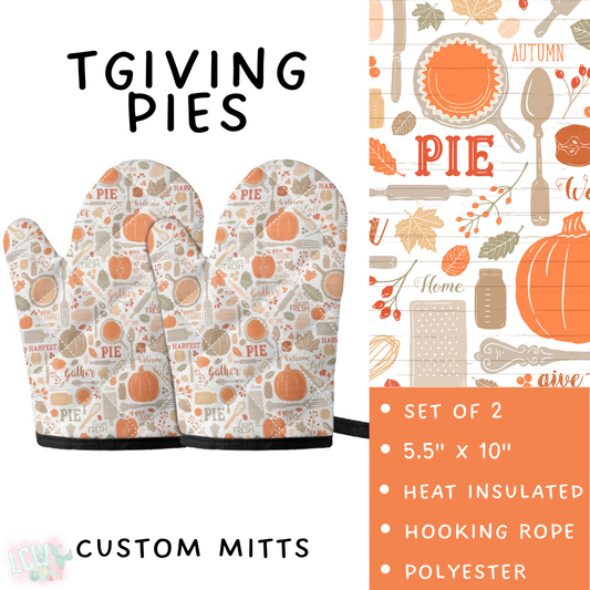Batch #405 - Oh My Gourd, Let's Bake! - Closes 9/1 - ETA mid/late October - TGiving Pies Oven Mitts