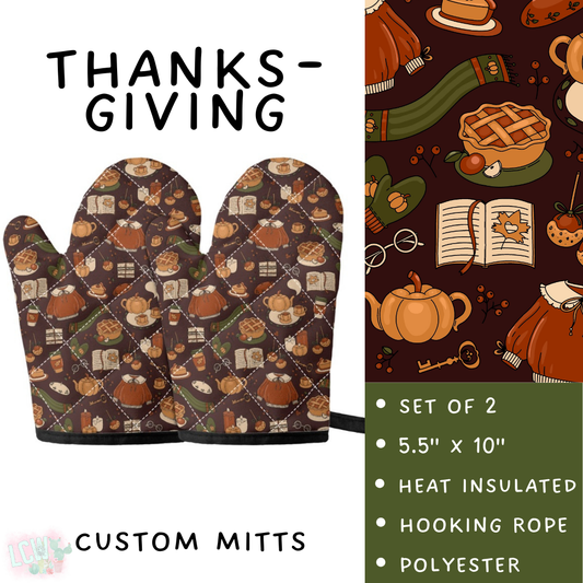 Batch #405 - Oh My Gourd, Let's Bake! - Closes 9/1 - ETA mid/late October - Thanksgiving Oven Mitts