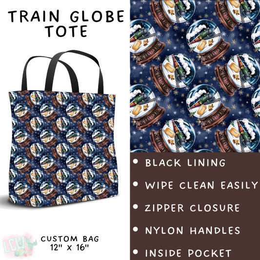 Batch #432 - Winter Globes - Closes 10/17 - ETA early December - Train Globe Tote