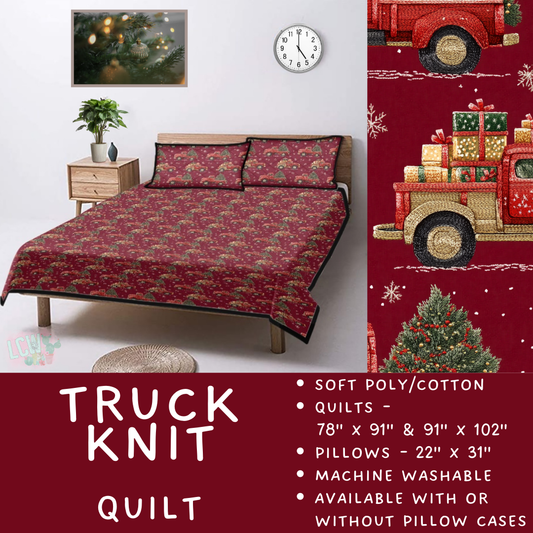 Batch  #410 - Cozy Quilts - Closes 9/10 - ETA late October - Truck Knit Quilt