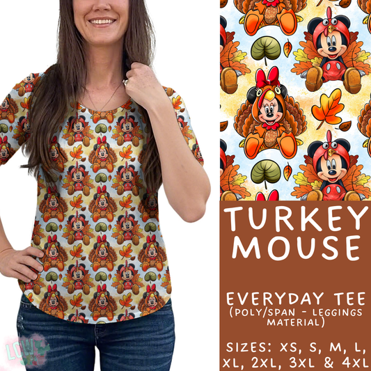 Batch #404 - Magical Fall 2 - Closes 8/29 - ETA mid/late October - Turkey Mouse Everyday Tee