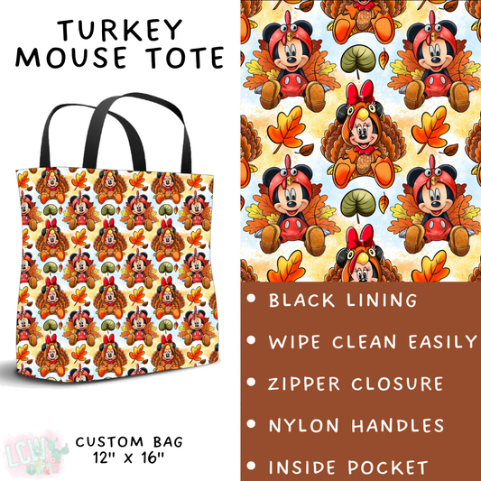 Batch #404 - Magical Fall 2 - Closes 8/29 - ETA mid/late October - Turkey Mouse Tote