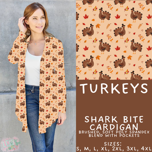 Batch #407 - Fall Fun 2 - Closes 9/4 - ETA mid/late October - Turkeys Cardigan