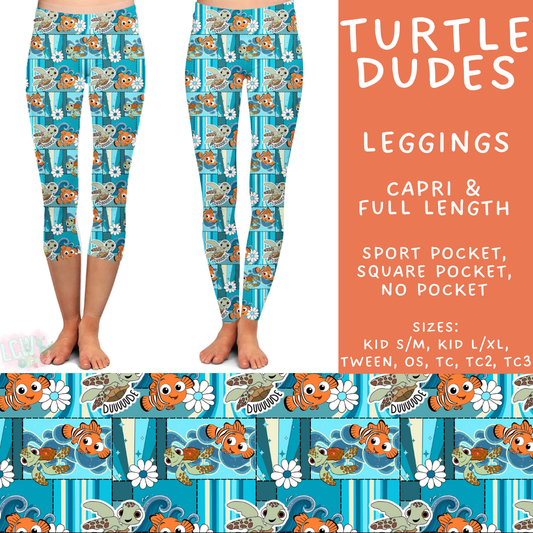 Batch #541 - Magical Faves 21 - Closes 6/10 - ETA mid August - Turtle Dudes Full and Capri Length Leggings