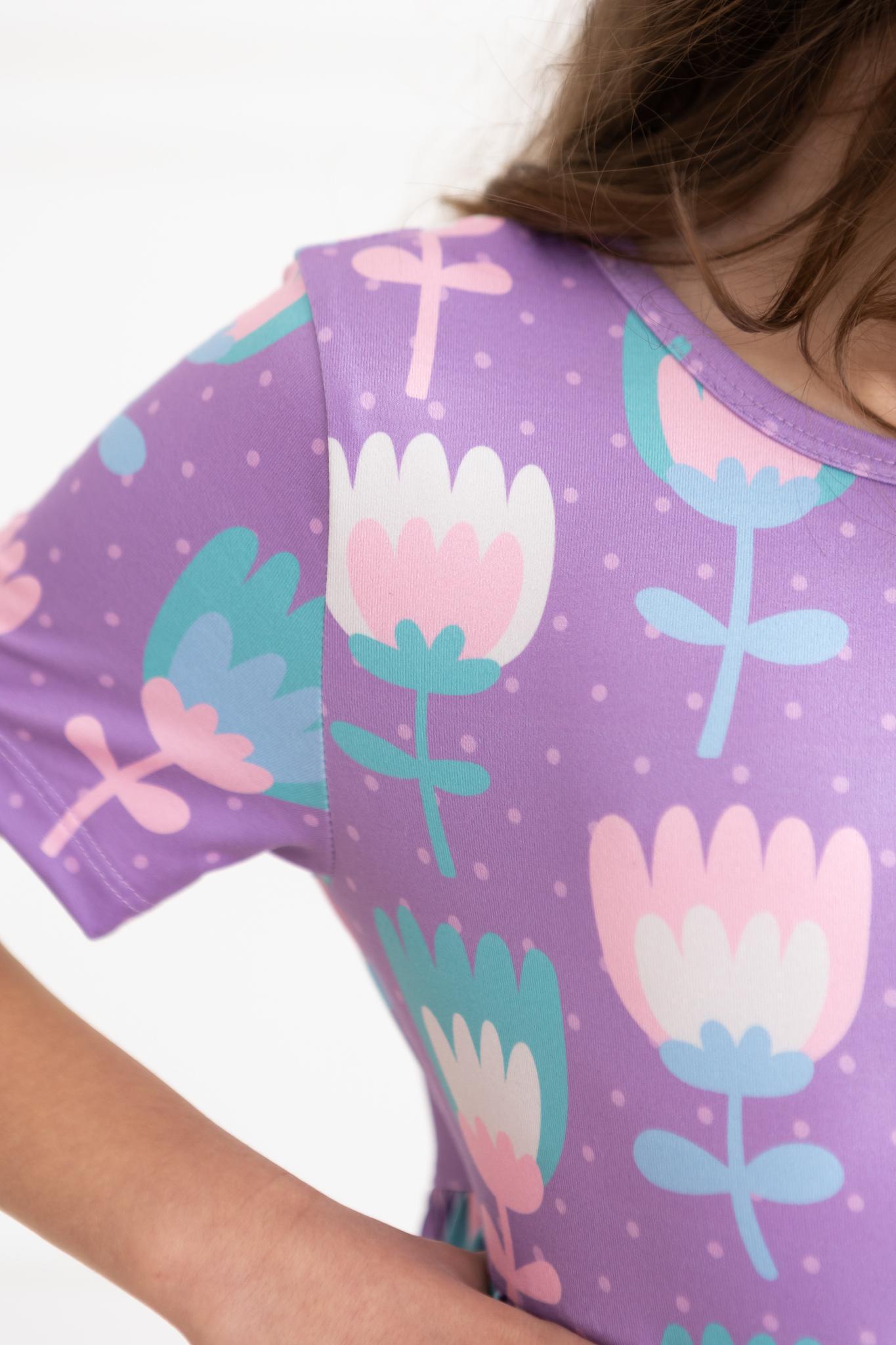 SALE Too Cool Tulips S/S Pocket Twirl Dress