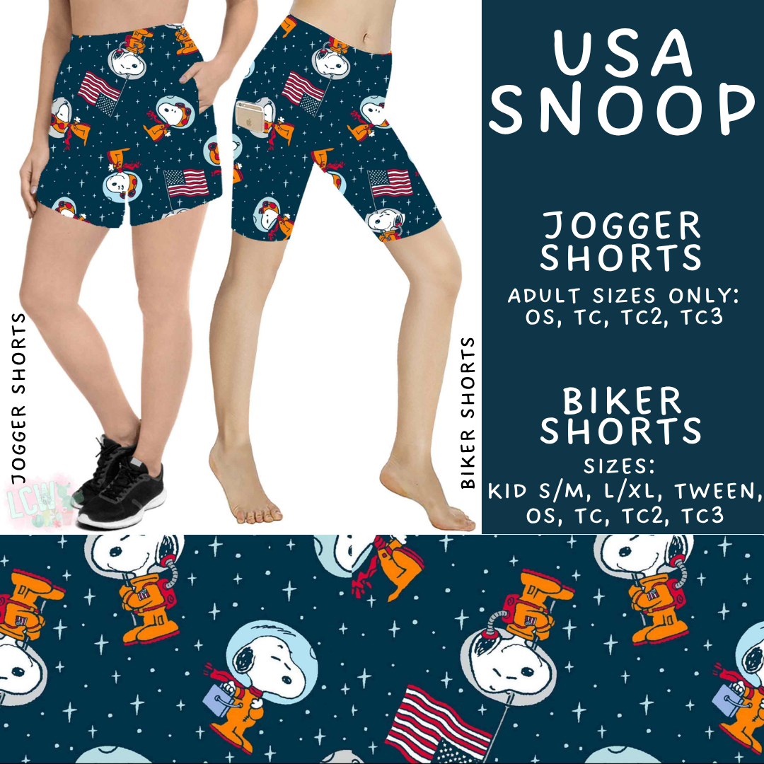 Batch #550 - Fun Run 24 - Closes 7/1 - ETA early Sept - USA Snoop Biker & Jogger Shorts