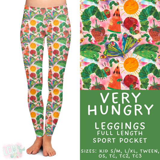 Ready to Ship Very Hungry Full Length Leggings - Sport Pocket OS & TC2