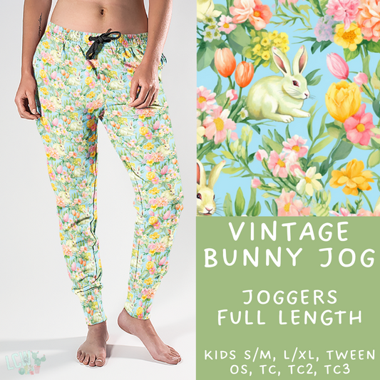 Ready to Ship - Vintage Bunny - Full Joggers OS