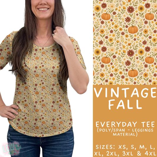 Batch #407 - Fall Fun 2 - Closes 9/4 - ETA mid/late October - Vintage Fall Everyday Tee