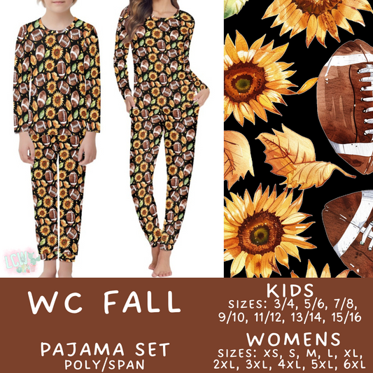 Batch #406 - Fall Family Pajamas - Closes 9/3 - ETA mid/late October - WC Fall Women's & Kid's Pajama Set