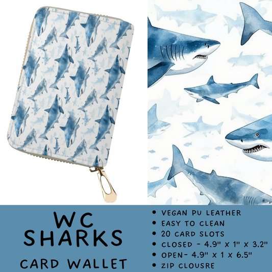 Batch #460 - Zip It Collection - Closes 12/5 - ETA late Jan - WC Sharks Card Wallet