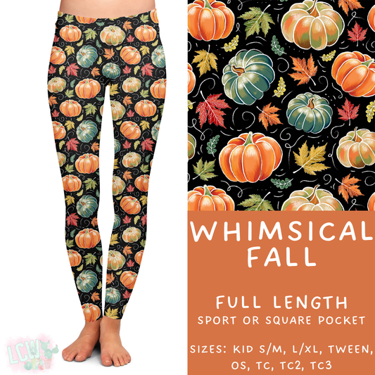 Batch #403 - Hello Fall 2 - Closes 8/28 - ETA mid October - Whimsical Fall Full Length Leggings