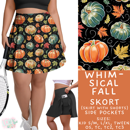 Batch #403 - Hello Fall 2 - Closes 8/28 - ETA mid October - Whimsical Fall Skort